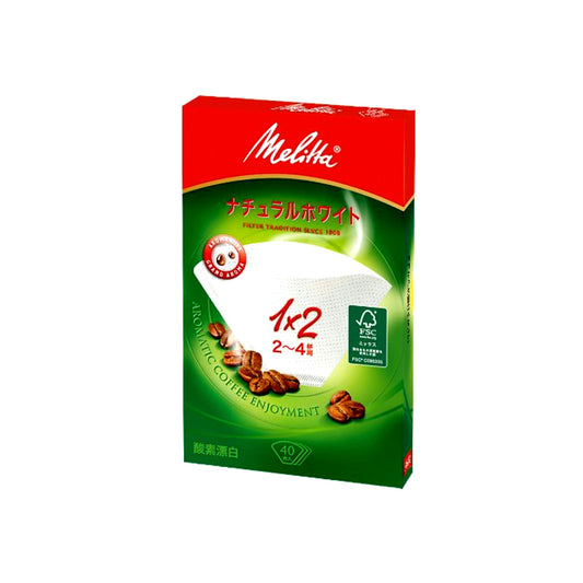 メリタ ペーパーフィルター アロマジック ナチュラルホワイト 1×2