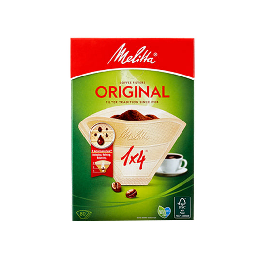 メリタ ペーパーフィルター オリジナル ナチュラルホワイト 1×4 80枚